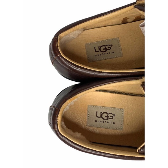 Mens Ugg Australia Brook-Lin Brown Leather Two Tone Lace Up Shoes Sneakers Sz 9 main image 11